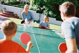 parent and child tournament at table tennis for parkinsons