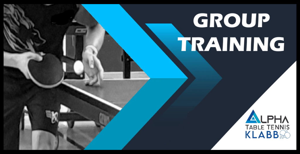 Group Table Tennis training